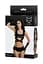 Сексуальний комплект Glossy Wetlook Halle Set S (чорний) - мініатюра 4