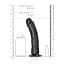 Фалоімітатор RealRock Curved Realistic 8" 20.5 см (чорний) - мініатюра 3