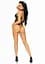 Leg Avenue Net and lace halter bodysuit OS Black One size - миниатюра 7