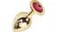Металллическая анальная пробка Butt Plug Gold Large Афродита АПМЗ L 24304 - миниатюра 3