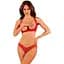 Комплект білизни Obsessive Lacelove XL/XXL червоний - мініатюра 1