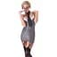 Еротичний костюм Cottelli Collection Costumes Secretary M чорний з білим - мініатюра 1