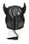 Маска Master Series Dungeon Demon Bondage Mask with Horns - Black - мініатюра 4