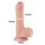 Фаллоимитатор LoveToy Sliding-Skin Dual Layer Dong 7" 18.3 см телесный - миниатюра 5