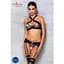 Сетчатый набор: бюстгальтер с халтером Passion Amanda Set black L/XL - миниатюра 3