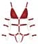 Боді Bad Kitty Naughty Toys Strap S червоний - мініатюра 6