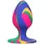 Анальна пробка CalExotics Tie-Dye Plug Medium 7.5 см мульти - мініатюра 1