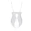 Боди с ажурным декором и открытым шагом Passion Ursula Body white L/XL - миниатюра 4