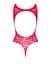 Ажурний бодістокінг із ефектом шнурівки Obsessive B120 teddy red S/M/L One size - мініатюра 6
