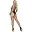 Бодистокинг в большую сетку Leg Avenue Long Sleeved Bodystocking One Size Black, длинный рукав - миниатюра 4