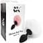 Силиконовая анальная пробка М Art of Sex Silicone Bunny Tails Butt plug White диаметр 3.5 см - миниатюра 3