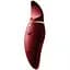 Вибратор 2 в 1 с язычком Zalo Hero Wine Red кристалл Swarovski - миниатюра 1
