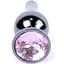 Анальна пробка Boss Of Toys Boss Series - Jewellery Dark Silver Butt Plug Rose, BS6400054, Срібний /Світло-рожевий - мініатюра 2