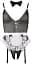 Костюм горничной Cottelli Collection Costumes Maid Body XL черный - миниатюра 3