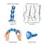 Фалоімітатор Strap-On-Me Dildo Plug Balls S 14 см блакитний - мініатюра 4