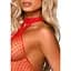 Бодистокинг Leg Avenue Racer neck Bodystocking Red - миниатюра 3