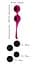 Вагінальні кульки Sweet Smile Kegel Training Balls With Extra Weights, 18.3 см, бордовий - мініатюра 6