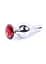 Анальна пробка B-Series HeavyFun Jewellery Silver Plug 9.5 см (червоний) - мініатюра 3