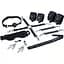 Набір Feral Feelings BDSM Kit 7 Black, наручники, поножі, конектор, маска, падл, кляп, затискачі - мініатюра 1