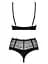 Комплект белья Obsessive Sharlotte L/XL черный - миниатюра 6