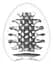 Мастурбатор яйце Tenga Egg New Standard Brush білий - мініатюра 2