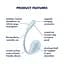 Віброяйце Satisfyer Smooth Petal блакитний - мініатюра 6