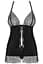 Комплект Obsessive Chiccanta babydoll (Чорний, S/M) Obsessive 81973 96944 - мініатюра 3
