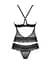 Полупрозрачный набор с украшениями Obsessive Ivannes top & thong S/M - миниатюра 6