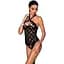 Сетчатый боди с халтером и ритмичным рисунком Hima Body black - Passion L/XL - миниатюра 1