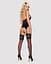 Сатиновый кружевной корсет Obsessive Obsessive 810-COR-1 babydoll & thong S/M - миниатюра 4