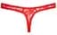 Жіночі стрінги Cottelli Collection Lace G-string red M Cottelli 513223200023031 90453 - мініатюра 4