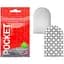 Мастурбатор Tenga Pocket Block Edge белый - миниатюра 1