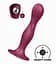 Фалоімітатор Satisfyer Double Ball-R 17.7 см бордовий - мініатюра 4