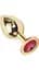Металллическая анальная пробка Butt Plug Gold Large Афродита АПМЗ L 24304 - миниатюра 4