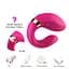 Вибратор для двоих Crescent light pink Boss Series 52-00030 98671 - миниатюра 4