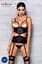 Корсет с открытой грудью Passion JANNIES CORSet L/XL black стринги в наборе - миниатюра 5