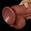 Фалоімітатор LoveToy Dual layered Platinum Silicone 24.5 см тілесний - мініатюра 15