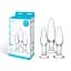 Набір анальних пробок Glas Anal Training Set 3 шт - мініатюра 3