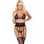 Комплект Kissable Suspender Set S/M черный - миниатюра 1