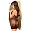 Міні-сукня сітка з горлом Penthouse Epic Night Black S/M/L - мініатюра 3