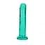 Фаллоимитатор RealRock Crystal Clear Realistic Dildo 6'' 14.5 см зеленый - миниатюра 3