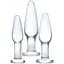 Набір анальних пробок Glas Anal Training Set 3 шт - мініатюра 1