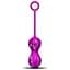 Набір вагінальних кульок Foxshow Kegel Balls Set, 3 шт., фіолетовий - мініатюра 4