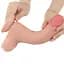 Фаллоимитатор Sliding-Skin Dual Layer Dong 8.5'' 22 см телесный - миниатюра 4