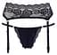 Стринги з поясом для чулок Cotelli Collection String & Suspender Belt black, M Cottelli 513223218741031 90468 - мініатюра 3
