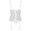 Корсет із підв'язками + стрінги Passion LOVELIA CORSet white L/XL - мініатюра 6
