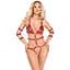 Боді Bad Kitty Naughty Toys Strap S червоний - мініатюра 1