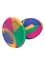 Анальна пробка CalExotics Tie-Dye Plug Medium 7.5 см мульти - мініатюра 3
