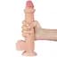 Фалоімітатор LoveToy Sliding-Skin Dual Layer Dong 22 см тілесний - мініатюра 3