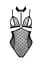 Боди с открытой грудью Passion DOMINICA Body L/XL black воротник-чокер корсет - миниатюра 3